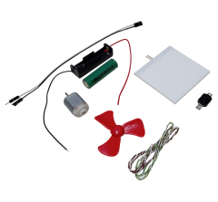 Kutulu 2 Devre DC 3V Pil Led Panel Pervane Öğrenci Elektrik ve Motor Devresi Hobi Deney Seti