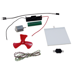 Kutulu 2 Devre DC 3V Pil Led Panel Pervane Öğrenci Elektrik ve Motor Devresi Hobi Deney Seti