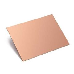 5x10cm Deliksiz Tek Yüzlü Normal Bakır Plaket