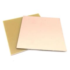 5x5cm Deliksiz Tek Yüzlü Normal Bakır Plaket