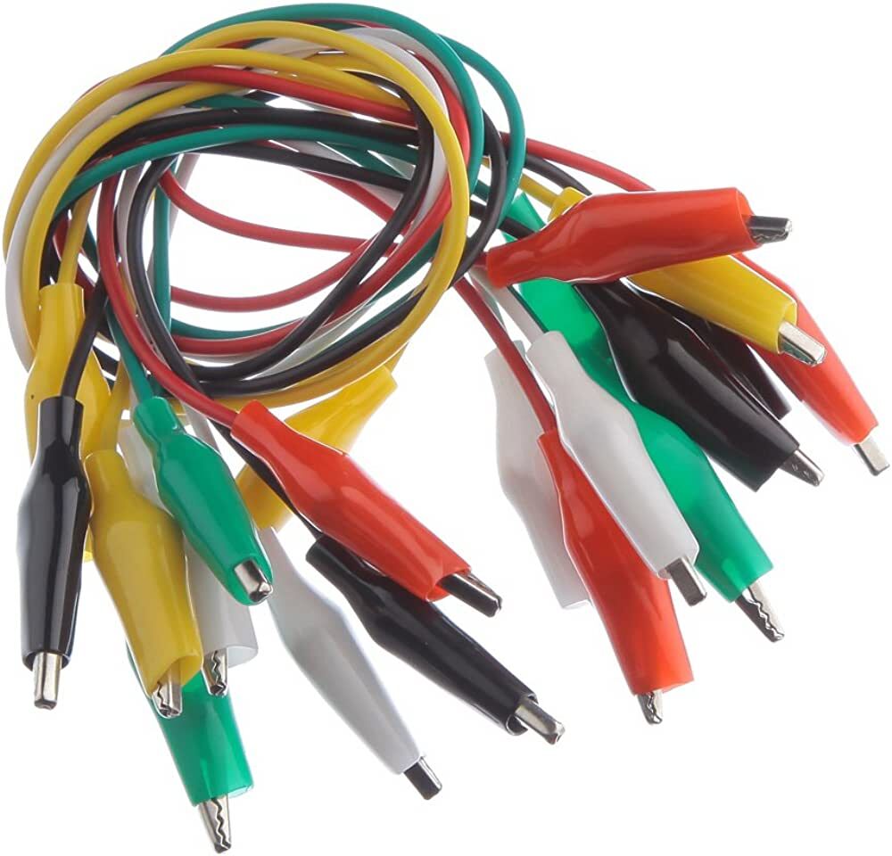 Krokodil Timsah Ağzı Kablo Küçük Boy - 10 Adet