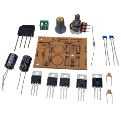 +5V, -5V, +12V, -12V, DC 0-12V 1A Ayarlı LM317 ile Simetrik Güç Kaynağı Kendin Yap Hobi Devresi DIY Lehimleme Kiti - Demonte(Montesiz)