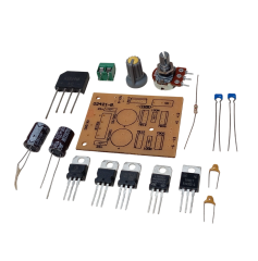 +5V, -5V, +12V, -12V, DC 0-12V 1A Ayarlı LM317 ile Simetrik Güç Kaynağı Kendin Yap Hobi Devresi DIY Lehimleme Kiti - Demonte(Montesiz)