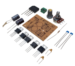 +5V, -5V, +12V, -12V, DC 0-12V 1A Ayarlı LM317 ile Simetrik Güç Kaynağı Kendin Yap Hobi Devresi DIY Lehimleme Kiti - Demonte(Montesiz)