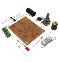 L200 ile DC 3-36V 1A Ayarlı Güç Kaynağı Kendin Yap Hobi Devresi DIY Lehimleme Kiti - Demonte(Montesiz)