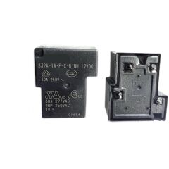 832A-1A-F-C-B 12V DC 30A Güç Rölesi - 5 Adet  (Hongfa HF105F-1/012DT-1HSTF Muadili)