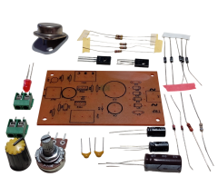 2N3055 ile DC 0-24V 1A Ayarlı Güç Kaynağı Kendin Yap Hobi Devresi DIY Lehimleme Kiti - Demonte(Montesiz)