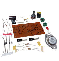 2N3055 ile DC 0-24V 1A Ayarlı Güç Kaynağı Kendin Yap Hobi Devresi DIY Lehimleme Kiti - Demonte(Montesiz)