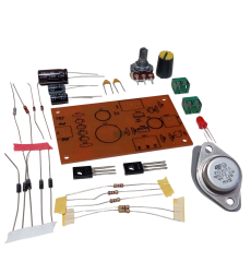2N3055 ile DC 0-24V 1A Ayarlı Güç Kaynağı Kendin Yap Hobi Devresi DIY Lehimleme Kiti - Demonte(Montesiz)