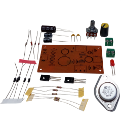 2N3055 ile DC 0-24V 1A Ayarlı Güç Kaynağı Kendin Yap Hobi Devresi DIY Lehimleme Kiti - Demonte(Montesiz)