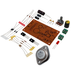2N3055 ile DC 0-24V 1A Ayarlı Güç Kaynağı Kendin Yap Hobi Devresi DIY Lehimleme Kiti - Demonte(Montesiz)