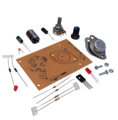 2N3055 ile DC 0-12V 1A Ayarlı Güç Kaynağı Kendin Yap Hobi Devresi DIY Lehimleme Kiti - Demonte(Montesiz)