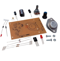 2N3055 ile DC 0-12V 1A Ayarlı Güç Kaynağı Kendin Yap Hobi Devresi DIY Lehimleme Kiti - Demonte(Montesiz)