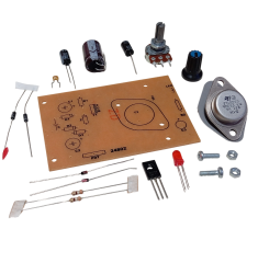2N3055 ile DC 0-12V 1A Ayarlı Güç Kaynağı Kendin Yap Hobi Devresi DIY Lehimleme Kiti - Demonte(Montesiz)
