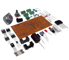 Kısa Devre Korumalı DC 0-24V 1A Ayarlı, +5V, -5V, +12V, -12V Sabit Çıkışlı Güç Kaynağı Kendin Yap Hobi Devresi DIY Lehimleme Kiti Demonte (Montesiz)