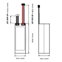 Power-Xtra 7.4V 2S 2700mAh 2cell Li-Polymer Pil 20C - PX2700XL