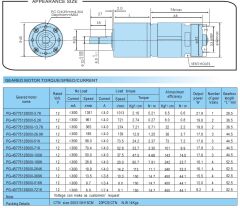 PG-45775 DC 12V 960 Rpm Redüktörlü Motor