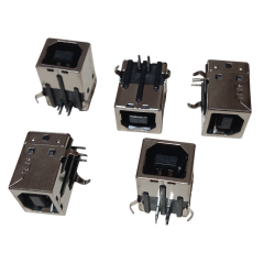 5 Adet USB B Tipi Dişi Konnektör Siyah Lehim Tip Yazıcı Kablosu Dişi Soket