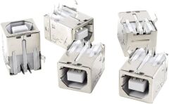 5 Adet USB B Tipi Dişi Konnektör Beyaz Lehim Tip Yazıcı Kablosu Dişi Soket