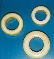 Ferrit Toroid Ring - Demir Nüve Bobin - 27x15x11mm - Sarı Beyaz