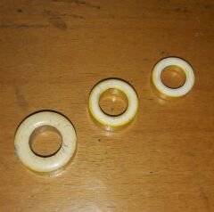 Ferrit Toroid Ring - Demir Nüve Bobin - 27x15x11mm - Sarı Beyaz