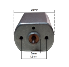 FF180 DC 3-6V 17500Rpm DC Motor (Çap 20mm Uzunluk 45mm) Hobi Oyuncak Elektrik Deney Motoru