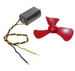 15cm Kablo Lehimli DC 3-6V Motor ve Pervane Seti Hobi Oyuncak Elektrik Deney Motoru