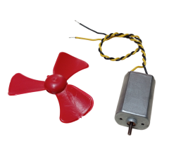 15cm Kablo Lehimli DC 3-6V Motor ve Pervane Seti Hobi Oyuncak Elektrik Deney Motoru