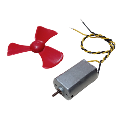 15cm Kablo Lehimli DC 3-6V Motor ve Pervane Seti Hobi Oyuncak Elektrik Deney Motoru