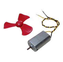 15cm Kablo Lehimli DC 3-6V Motor ve Pervane Seti Hobi Oyuncak Elektrik Deney Motoru