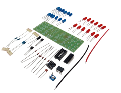 DC 9-12V Yanıp Sönen Polis Işıkları Mavi Kırmızı Led Kendin Yap Hobi Devresi DIY Lehimleme Kiti Demonte(Montesiz)