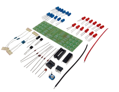 DC 9-12V Yanıp Sönen Polis Işıkları Mavi Kırmızı Led Kendin Yap Hobi Devresi DIY Lehimleme Kiti Demonte(Montesiz)