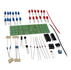DC 9-12V Yanıp Sönen Polis Işıkları Mavi Kırmızı Led Kendin Yap Hobi Devresi DIY Lehimleme Kiti Demonte(Montesiz)