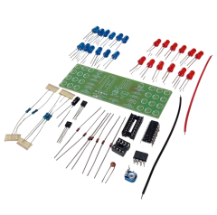 DC 9-12V Yanıp Sönen Polis Işıkları Mavi Kırmızı Led Kendin Yap Hobi Devresi DIY Lehimleme Kiti Demonte(Montesiz)