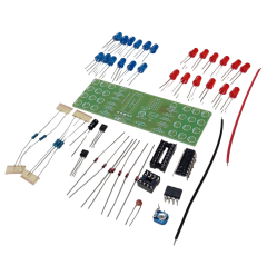 DC 9-12V Yanıp Sönen Polis Işıkları Mavi Kırmızı Led Kendin Yap Hobi Devresi DIY Lehimleme Kiti Demonte(Montesiz)