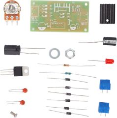 DC 0-12V 1A LM317 ile Ayarlanabilir Güç Kaynağı Kendin Yap Hobi Devresi DIY Lehimleme Kiti Demonte(Montesiz)