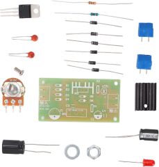 DC 0-12V 1A LM317 ile Ayarlanabilir Güç Kaynağı Kendin Yap Hobi Devresi DIY Lehimleme Kiti Demonte(Montesiz)