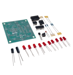 DC 3-5V Rulet Dairesel Sırayla Yanan Led Kendin Yap Hobi Devresi DIY Lehimleme Kiti Demonte(Montesiz)