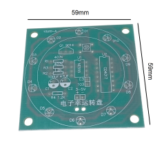 DC 3-5V Rulet Dairesel Sırayla Yanan Led Kendin Yap Hobi Devresi DIY Lehimleme Kiti Demonte(Montesiz)