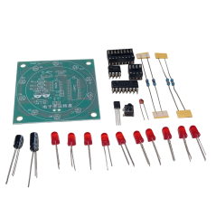 DC 3-5V Rulet Dairesel Sırayla Yanan Led Kendin Yap Hobi Devresi DIY Lehimleme Kiti Demonte(Montesiz)