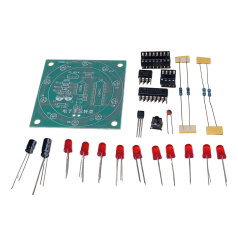 DC 3-5V Rulet Dairesel Sırayla Yanan Led Kendin Yap Hobi Devresi DIY Lehimleme Kiti Demonte(Montesiz)