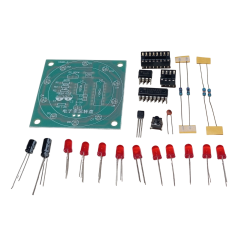 DC 3-5V Rulet Dairesel Sırayla Yanan Led Kendin Yap Hobi Devresi DIY Lehimleme Kiti Demonte(Montesiz)