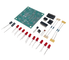 DC 3-5V Rulet Dairesel Sırayla Yanan Led Kendin Yap Hobi Devresi DIY Lehimleme Kiti Demonte(Montesiz)