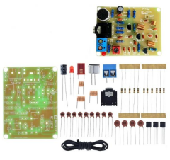 DC 3-6V FM Verici 88-108Mhz Kit RF-02FM Kendin Yap Hobi Devresi DIY Lehimleme Kiti Demonte(Montesiz)