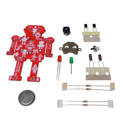 DC 3V Gözleri Yanıp Sönen Flaşörlü Robot Kendin Yap Hobi Devresi DIY Lehimleme Kiti Demonte(Montesiz)