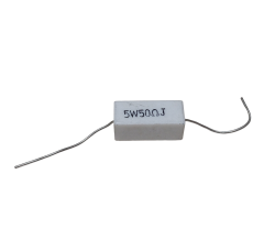 5 Adet 50R 50 R 50Ohm 5W Taş Direnç Beyaz 10x10x22mm