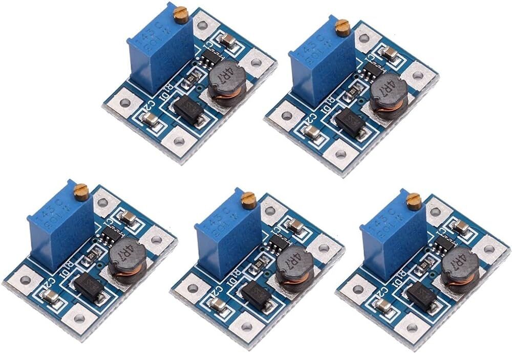 5 Adet SX1308 Ayarlanabilir 28V 2A DC DC Gerilim Voltaj Yükseltici Güç Kaynağı Modülü Step Up Boost Converter