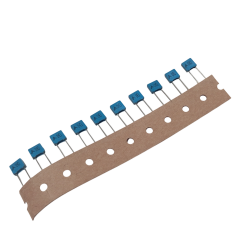 10 Adet 100nF 0.1uF 63V u1J63 5mm Mavi Kutupsuz Polyester Kondansatör 2x6x7mm