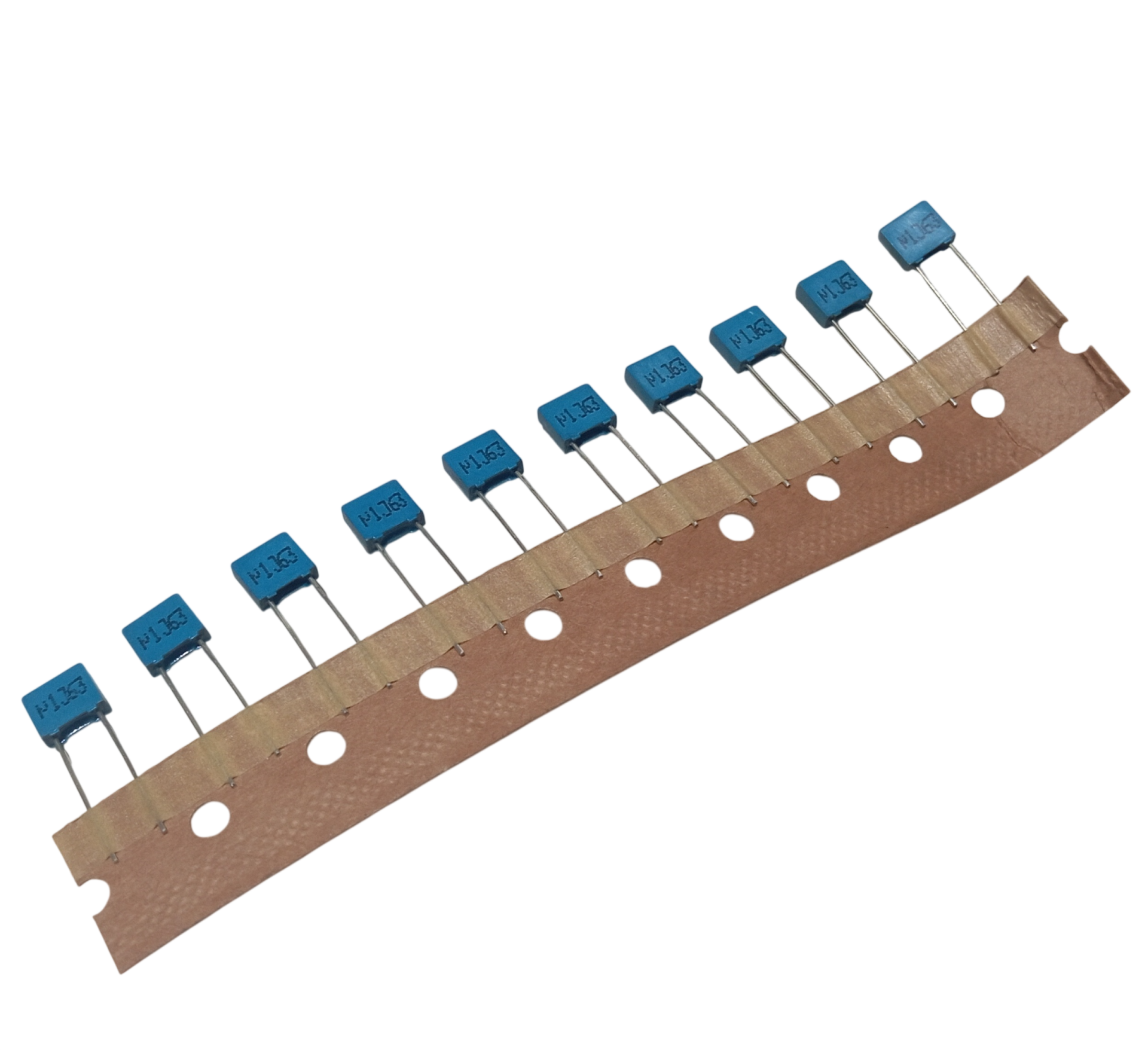 10 Adet 100nF 0.1uF 63V u1J63 5mm Mavi Kutupsuz Polyester Kondansatör 2x6x7mm
