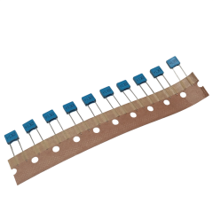 10 Adet 100nF 0.1uF 63V u1J63 5mm Mavi Kutupsuz Polyester Kondansatör 2x6x7mm